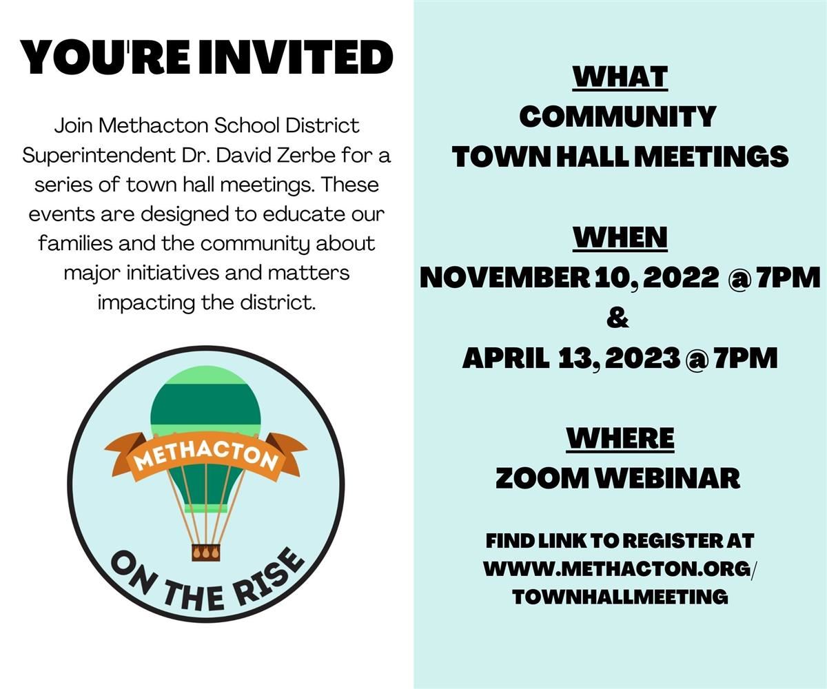 youre invited - community town hall meetings